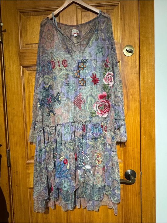Johnny Was Dresses & Skirts - Johnny Was Multi-Colored Embroidered Maxi Dress